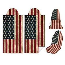 Car Seat Towel Cover After Gym, Car Seat Cover Towel   Sweatproof, Patriotic