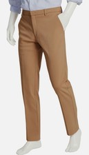 Tommy Hilfiger Men's Brown Solid Modern Fit Stretch Dress Pants Size 33W/30L