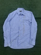 COMME des GARCONS HOMME Vintage Stripped Shirt Made in Japan Men’s Sz M Preppy
