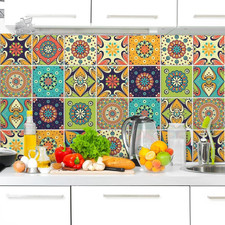 Stickers PVC tiles kitchen bathroom tiles waterproof stickers 20x20 12pcs