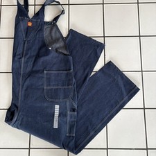NEW vtg Big Ben Blue Denim Overalls Bibs Men's 54x32 Farmer Carpenter USA
