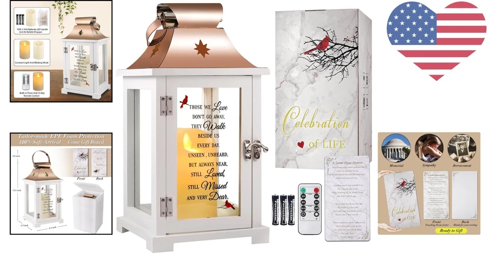 Linterna conmemorativa LED sin llama - Un preciado regalo para la celebración de la vida Foto 2 de 4