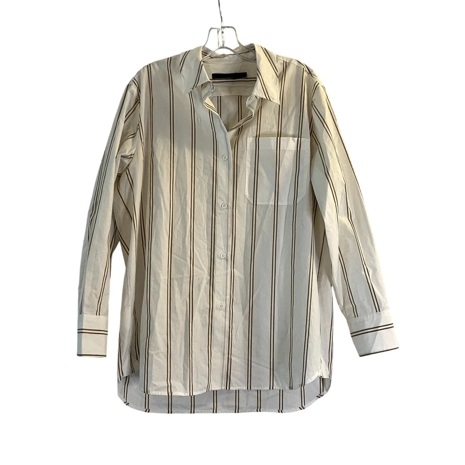 Jenni Kayne The Boyfriend 条纹衬衫 S 码棉质 — 第 3/4 张图片