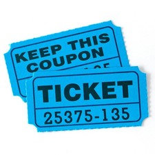 100 Raffle Tickets, 200 Pcs 100 Pairs 50/50 Double Ticket, Bold Numbers for E...