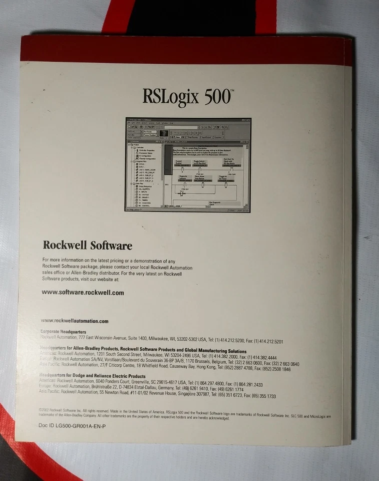 ROCKWELL SOFTWARE RSLOGIX 500 Guide Programming SLC 500 & Micrologix Families - Image 4 of 4
