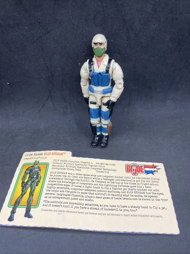 GI Joe 2003 Slip Stream v2 Pilot O Ring 100% Complete W File Card Hasbro ARAH 30