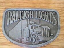 Raleigh Lights Semi Truck Belt Buckle