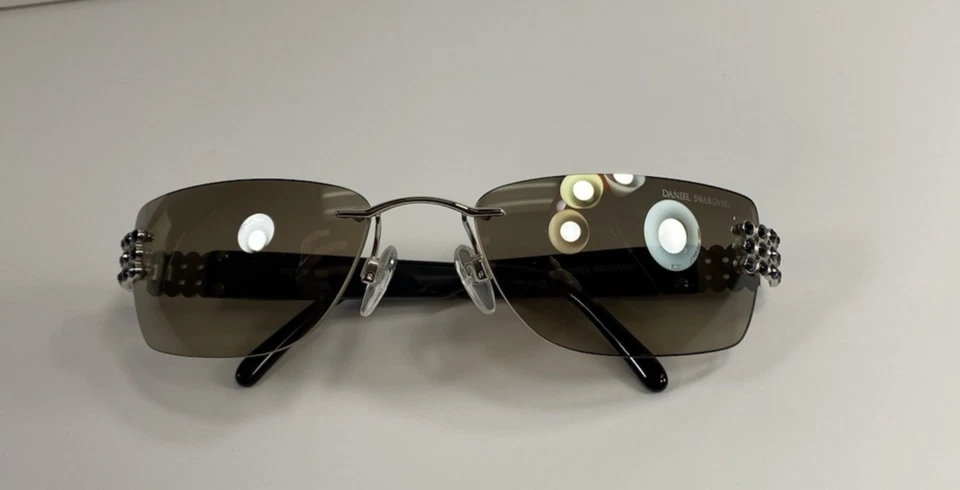 Gafas de sol Daniel Swarovski para mujer, S572 00 6051, chapadas en oro de 23 kt, Austria, nuevas Foto 4 de 4