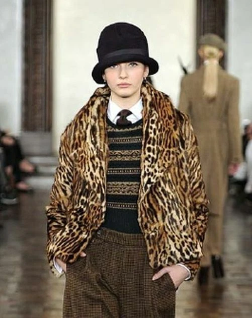 Ralph lauren store leopard coat