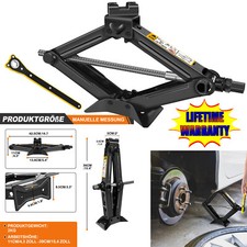 Auto Wagenheber Scherenwagenheber Lift mit Handkurbel Für PKW/SUV/MPV 2000kg DE