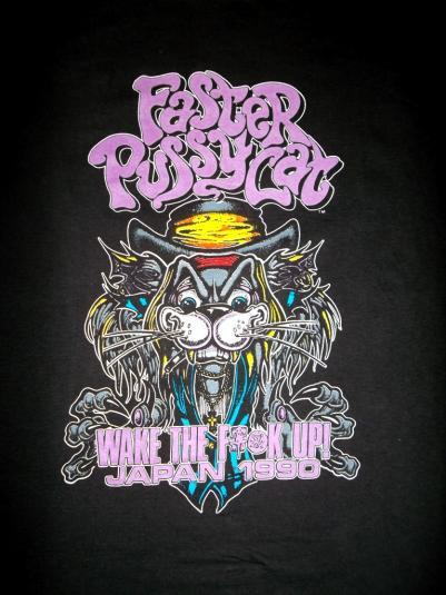 Faster Pussycat 1990 Japan Gift For fan Black Men T-shirt NG403 | eBay