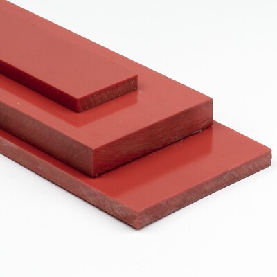 PVC Platte Zuschnitt Stärke 12mm rot Hart-PVC PVC-U Kunststoff Plastik flach 