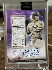 2023 Topps Luminaries Baseball Juan Soto Home Run Kings Relic Auto #’d/3