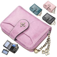 Women's Leather Wallet Credit Card Holder Coin Purse Pocket Small Clutch Handbag