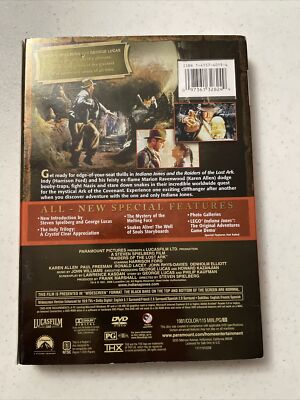 Indiana Jones and the Raiders of the Lost Ark (DVD, 1981) Harrison