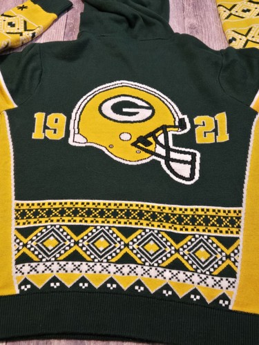 Green Bay Packers Hooded Sweater, Men’s Medium Football NFL - Picture 8 of 9