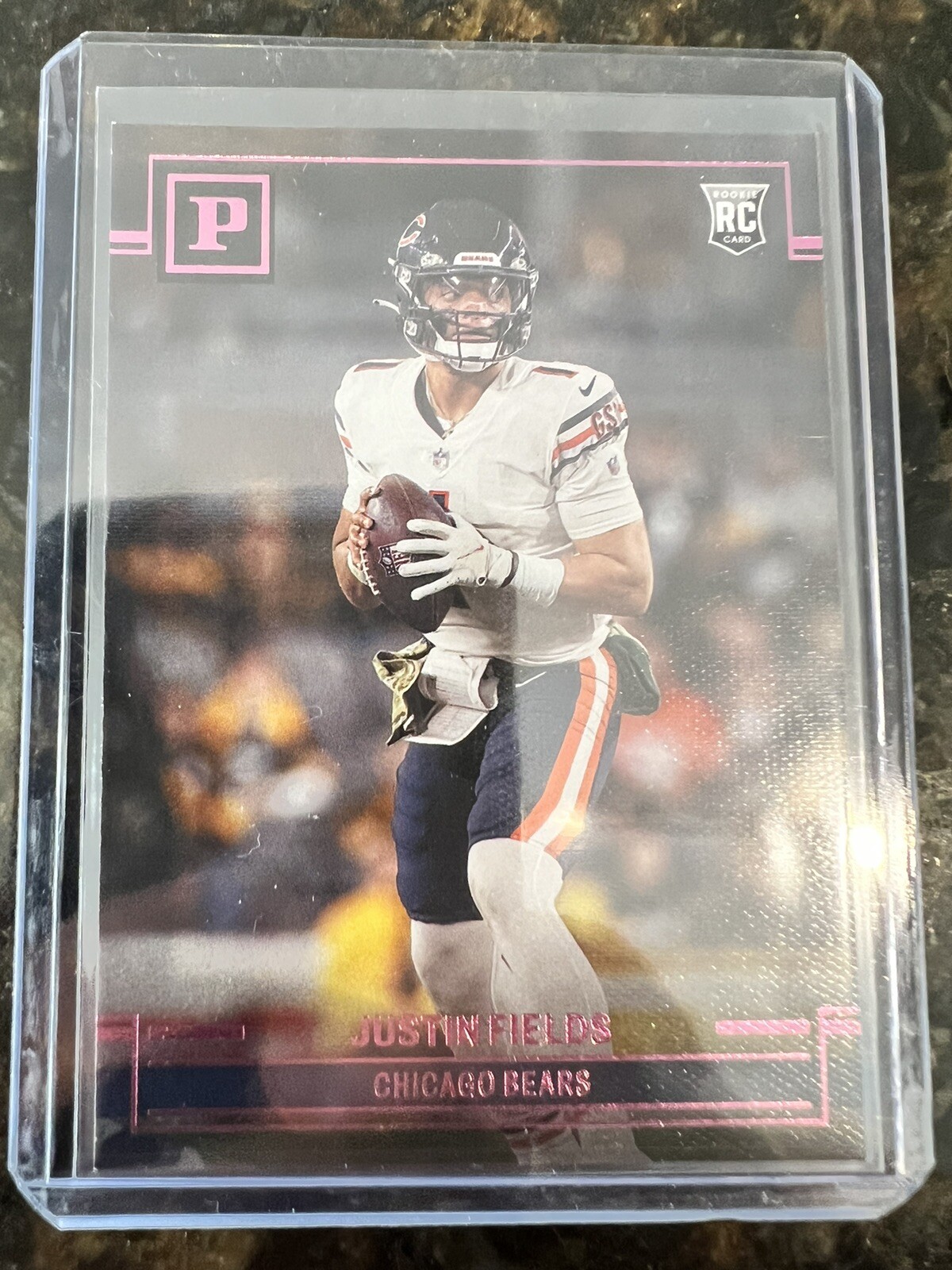 2021 Panini Chronicles Justin Fields Pink Panini Insert Rookie Card #PA ...