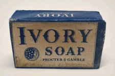 Vintage 1940's IVORY SOAP Bar In Original Wrapper - Medium Size