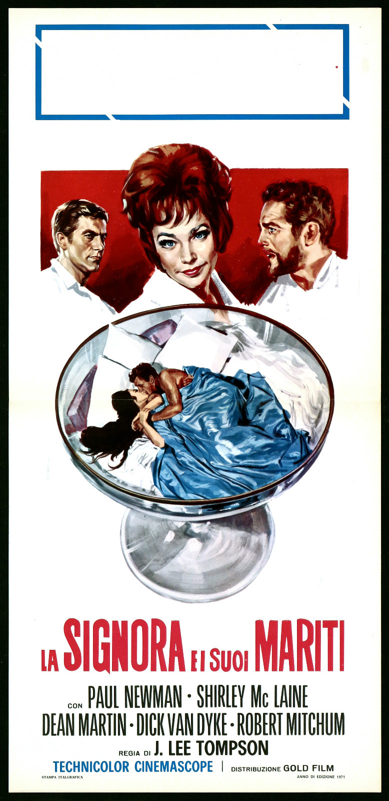 Locandina originale film La signora e i suoi mariti (1964) - Regia di J. Lee Thompson