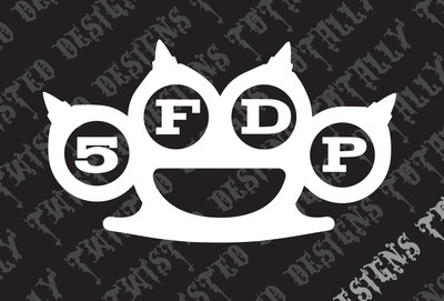 five finger death punch vinyl decal sticker car truck heavy metal 5 rock band 