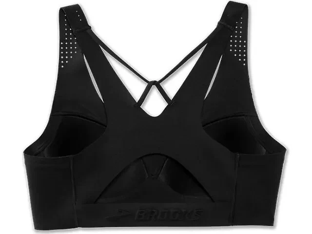 Sujetador deportivo inalámbrico Brooks L105148 negro Dare cuello en V talla 36 A/B para mujer Foto 4 de 4