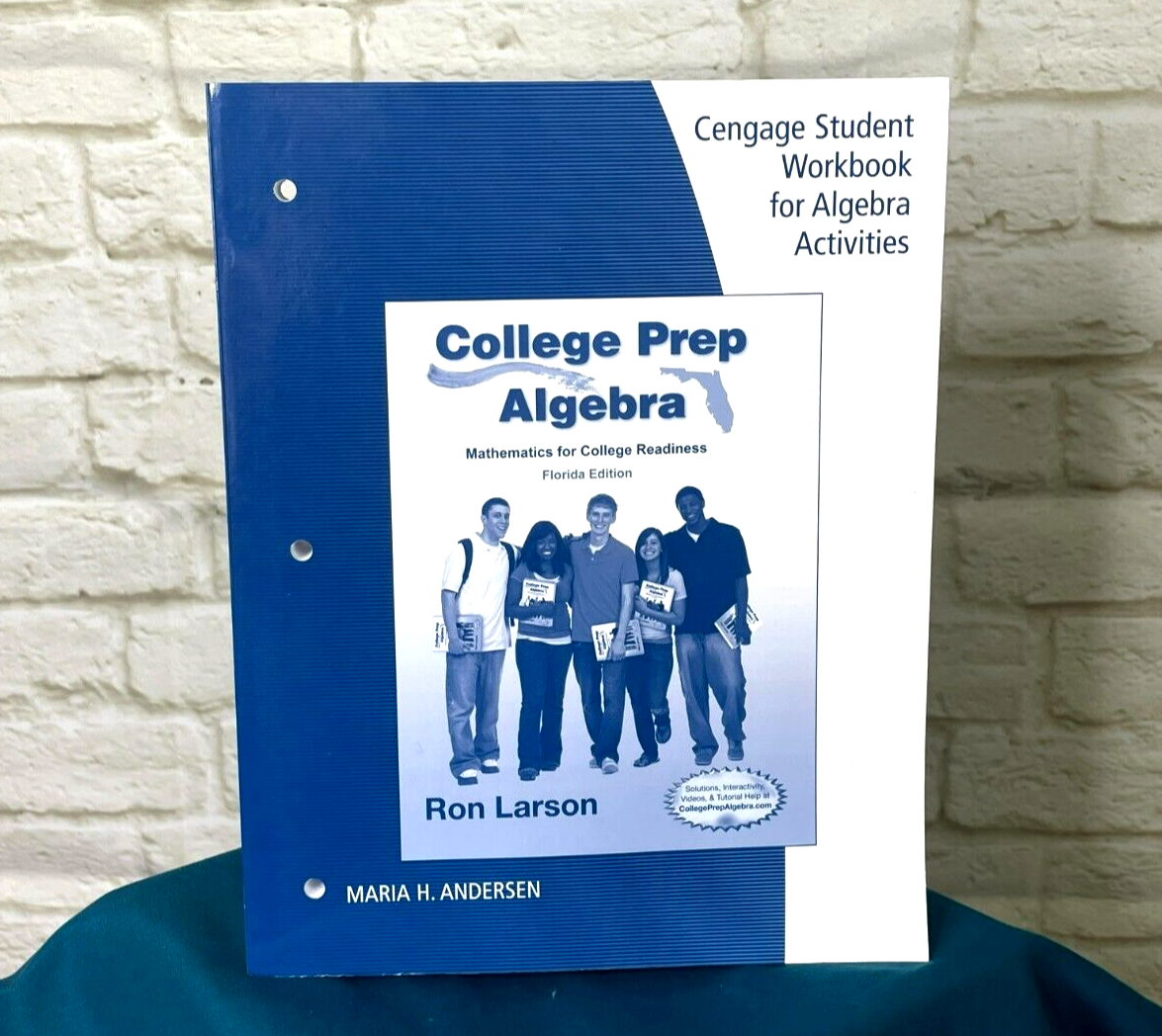 NEW College Prep Algebra Cengage Student Workbook Florida Edition