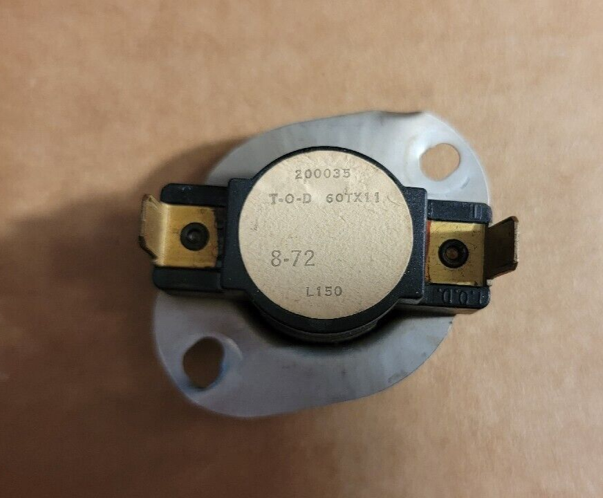 Therm-O-Disc L150 T-O-D60TX11 Furnace Limit Switch 200035 | eBay