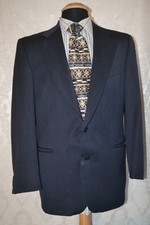 Bigsby & Kruthers Men's Navy Blue Wool 2 Front Button Italy Blazer Size 41R