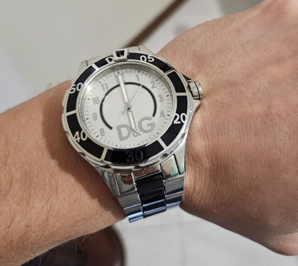 Orologio da Uomo Dolce e Gabbana Acciaio Inossidabile Argento e Nero D&G - Immagine 2 di 2