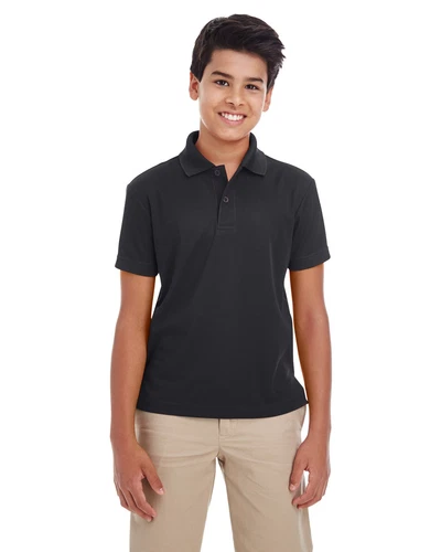 CORE365 88181Y Youth 100% Poly Moisture Wicking Origin Performance Pique Polo