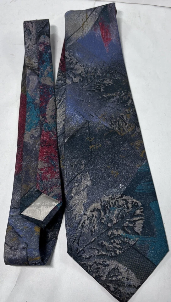 Corbata Aquascutum Of London Vintage 4”W 56”L COLORIDA Informal Formal Seda Italiana Hm Foto 3 de 4