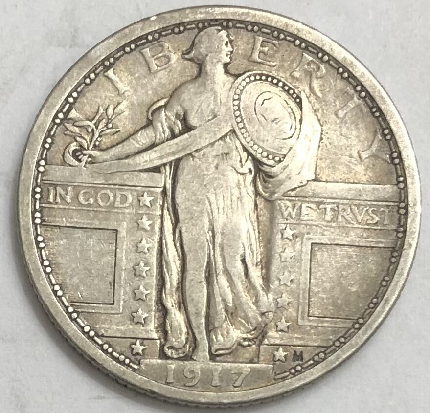 1917-P T1 Standing Liberty Quarter VF Details | eBay