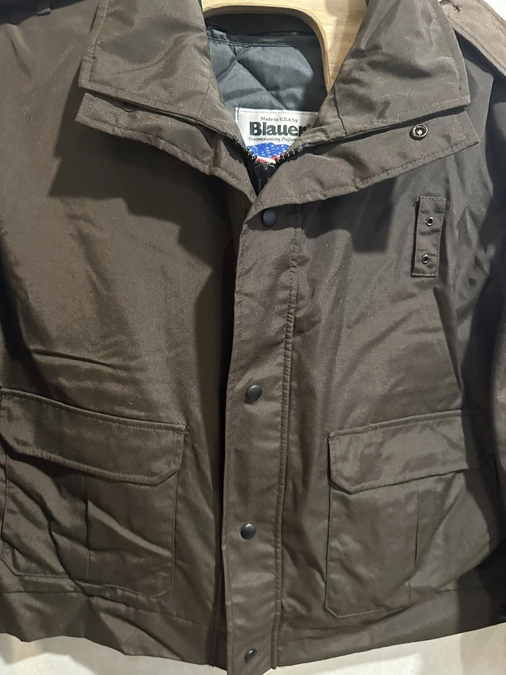 Vintage Blauer Gore-Tex Brown Jacket W/ Removable Liner Mens 2XL Bomber Police - Image 4 of 4