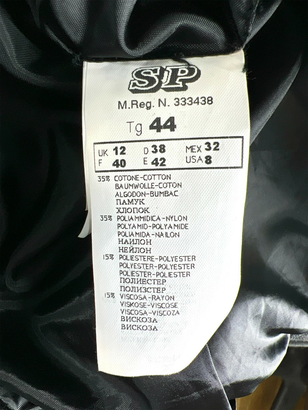 Oltre Black Button Down Coat Basic Jacket Made In… - image 3