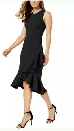 Low Sheath Dress,Black 