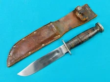 US WW2 Vintage Kinfolks Fighting Knife w/ Sheath