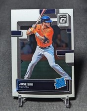 Jose Siri Base Rated Rookie RC 2022 Donruss Optic Card #62 Houston Astros/Rays