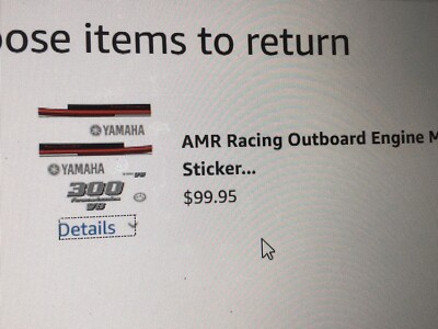 AMR Racing outboard engine DecAl set-Yamaha