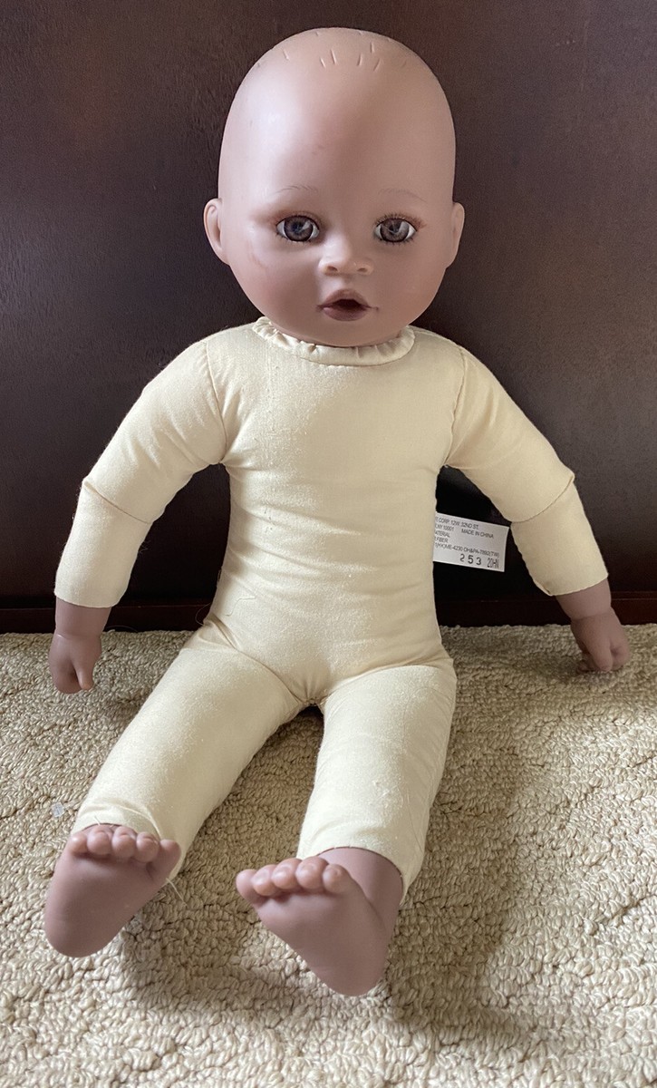 KINGSTATE DollCrafter Vinyl/Cloth African American Black BABY DOLL EUC  Adorable