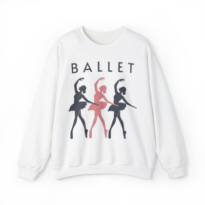 Ballet Sweatshirt Ballet Passion Coquette Preppy Unisex Crewneck Pullover Gifts 