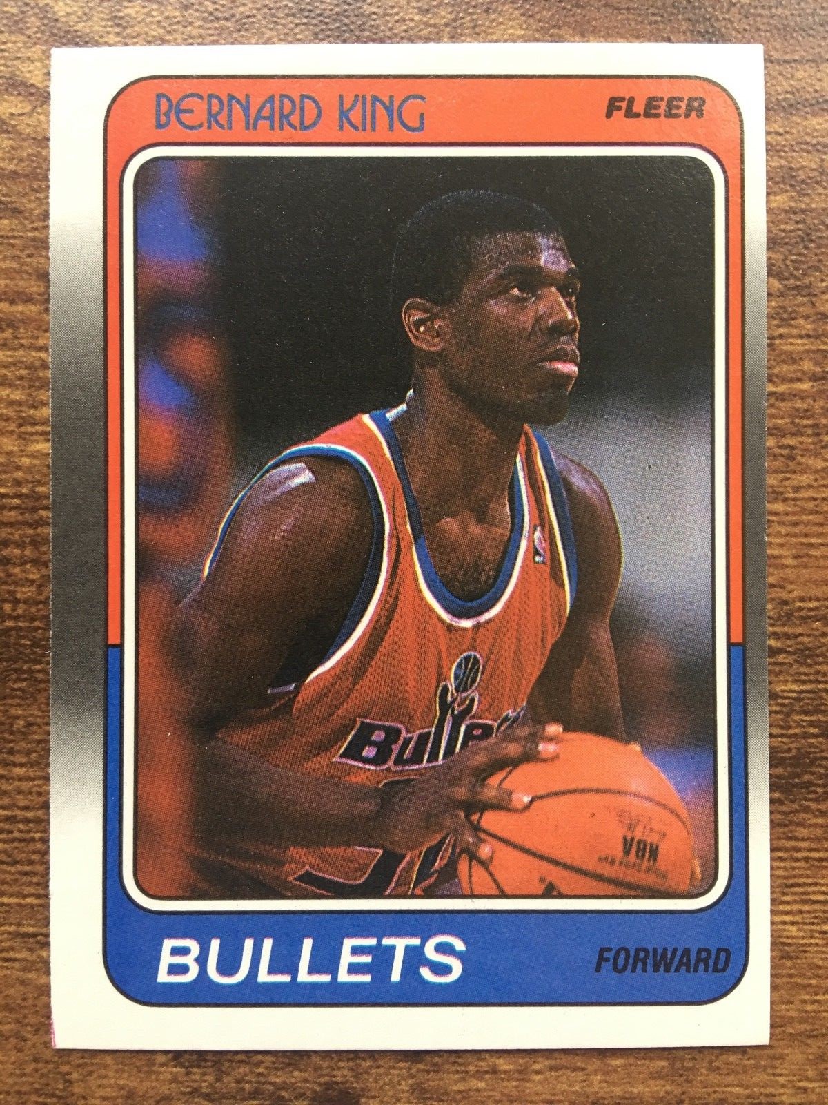 1988/89 Fleer Basketball Card #116 Bernard King Washington Bullets NM/MT