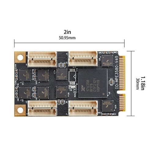 Mini PCI Express 8 Serial Ports Controller Card Mini PCIe DB9 RS232 Adapter - Afbeelding 7 van 7