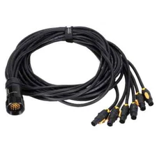 19pin Split Cable Socapex Male to Powercon True1 Breakout Cable Power 2meter NEW