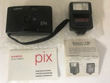 Ansco Pix 35mm Film Camera  Ansco Lite Electronic Flash BNIB