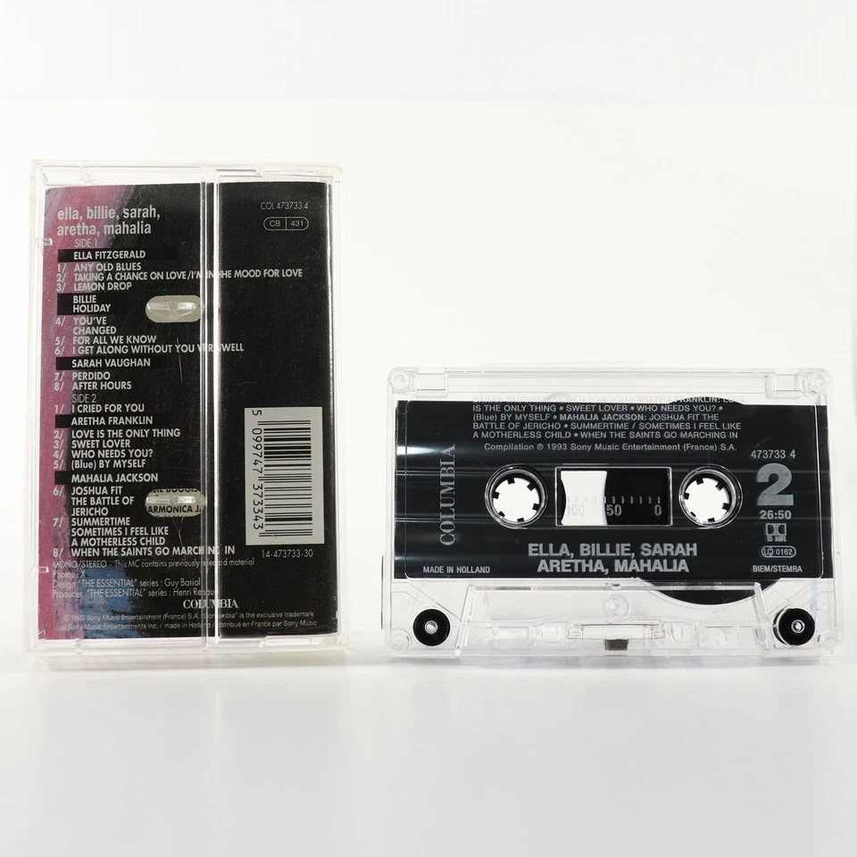 The Essential Ella, Billie, Sarah, Aretha, Mahalia (Cassette Tape, 1993) RARE - Image 2 of 4