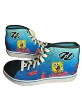 SpongeBob Heelys YOUTH Size 6 SpongeBob high Tops Wheels Holiday