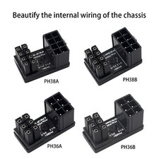 6/8 Pin Power Adapter GPU Power Steering Connector for Desktops Graphics Card