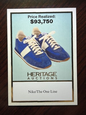 2023 Heritage Auctions National PROMO Nike/The One Line Shoe **READ