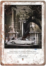 Vintage 1963 Ford Thunderbird Landau Ad Retro Look Metal Sign A7363 Vintage 1963 Ford Thunderbird Landau Ad Retro Look Metal Sign A7363