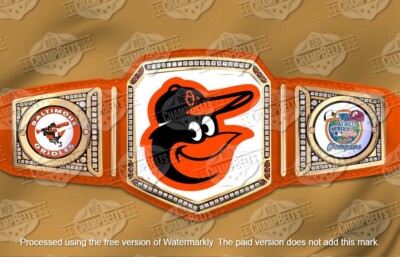 Baltimore Orioles MLB World Series Championship Belt Adult Size 2mm Brass